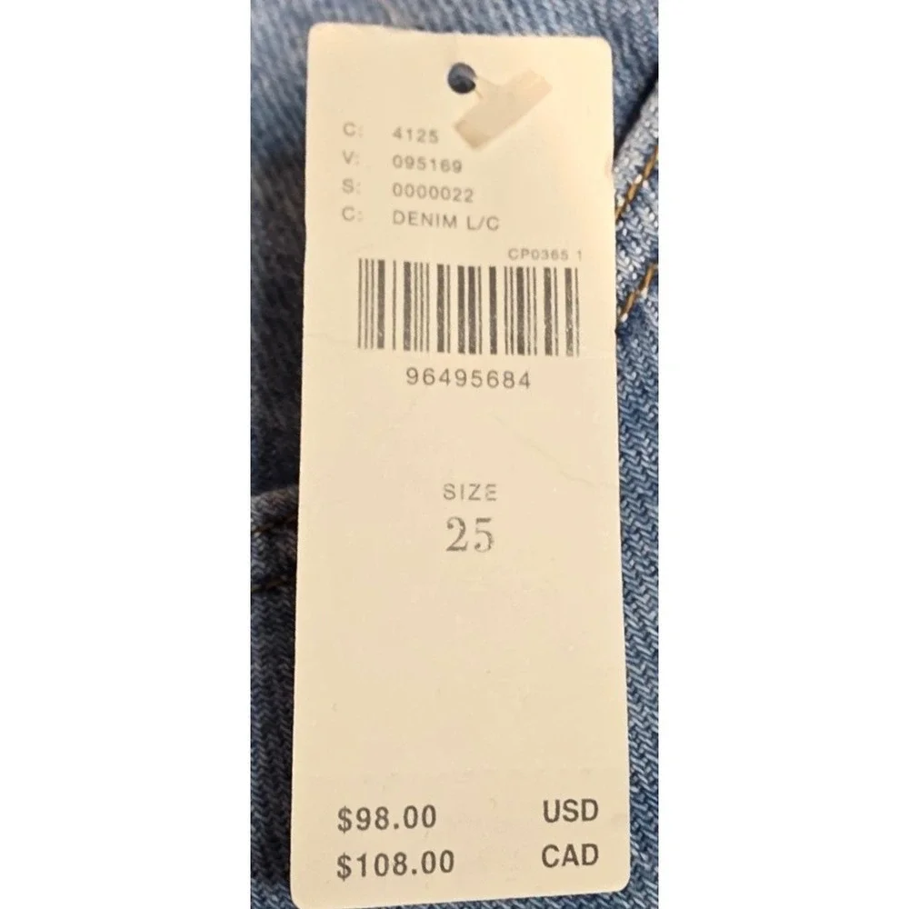 Anthropologie Pilcro Womens 25 The Adi Mid Rise Relaxed Denim‎ Shorts NWT - Picture 13 of 14